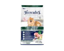 hercules อาหารสุนัขเฮอร์คิวลิส สูตรลูกสุนัขพันธุ์เล็กเลี้ยงในบ้าน